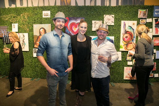 Artists Paul Watrons, Lauren and Ross von Rosenber