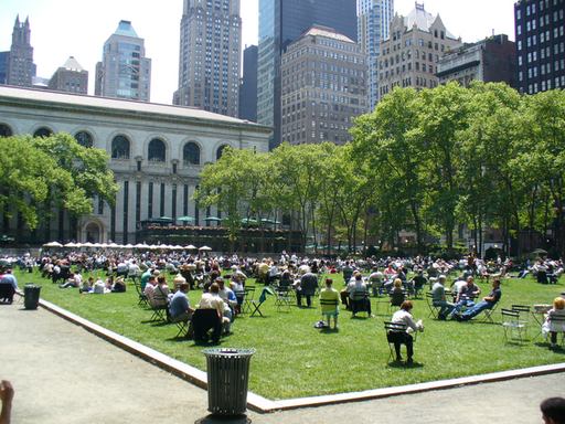 Bryant Park, NY.Photo Courtesy of Project for Publ