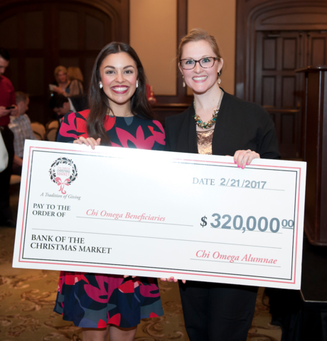 Dallas Area Chi Omega Alumnae Present 320 000 to Local