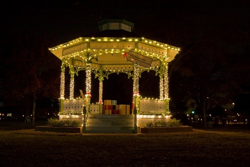 The Van Cleave Bandstand at Candlelight